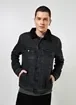 Jaqueta Jeans Preta Com Pelinho