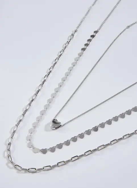 Kit Colares E Chokers Corações