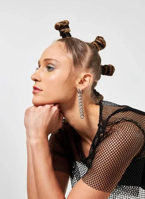 Brinco De Corrente Prateada