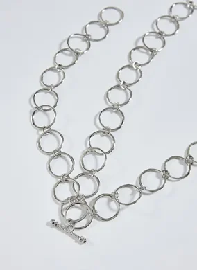 Cinto De Argolas Prateadas