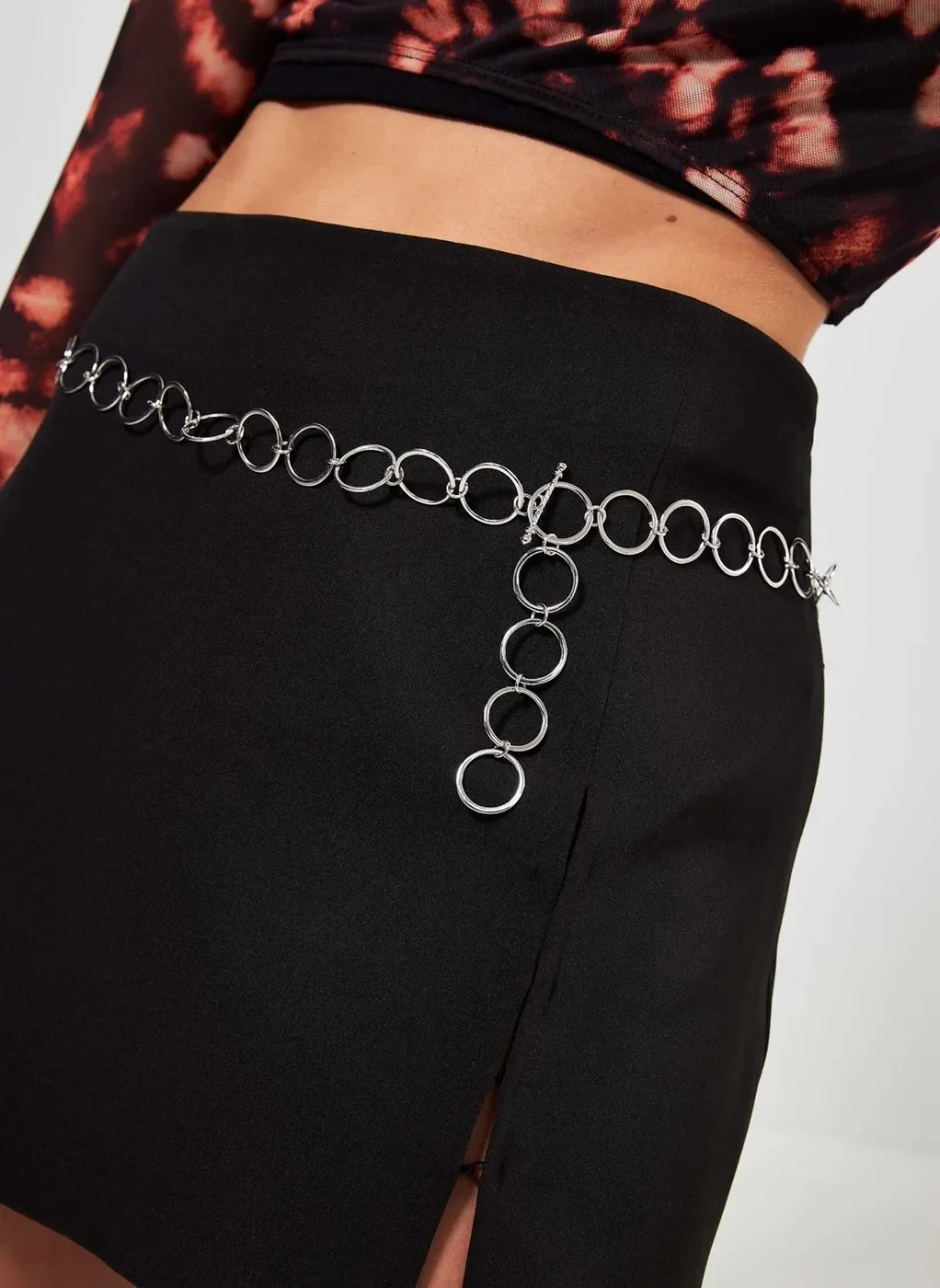 Cinto De Argolas Prateadas