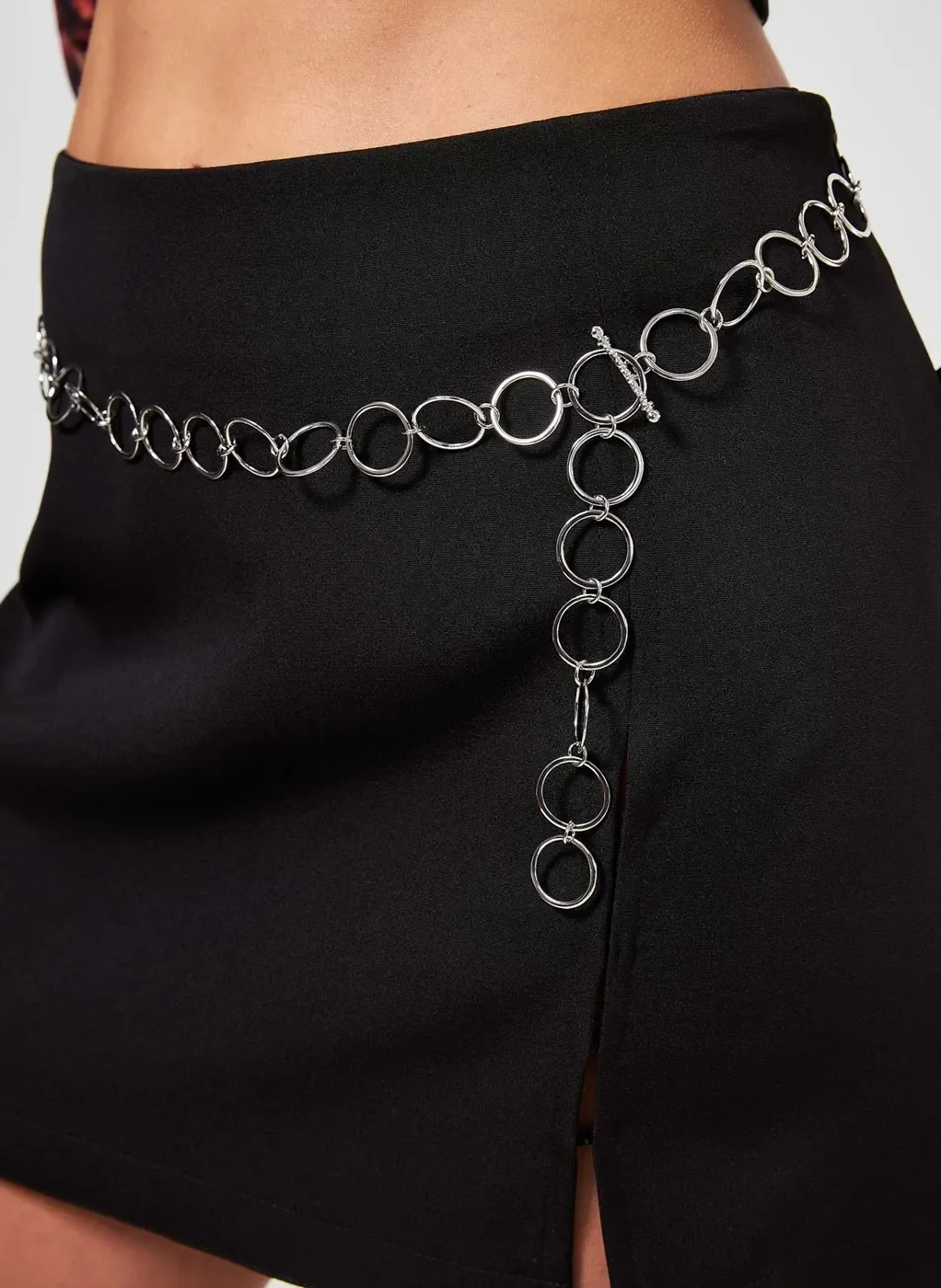 Cinto De Argolas Prateadas