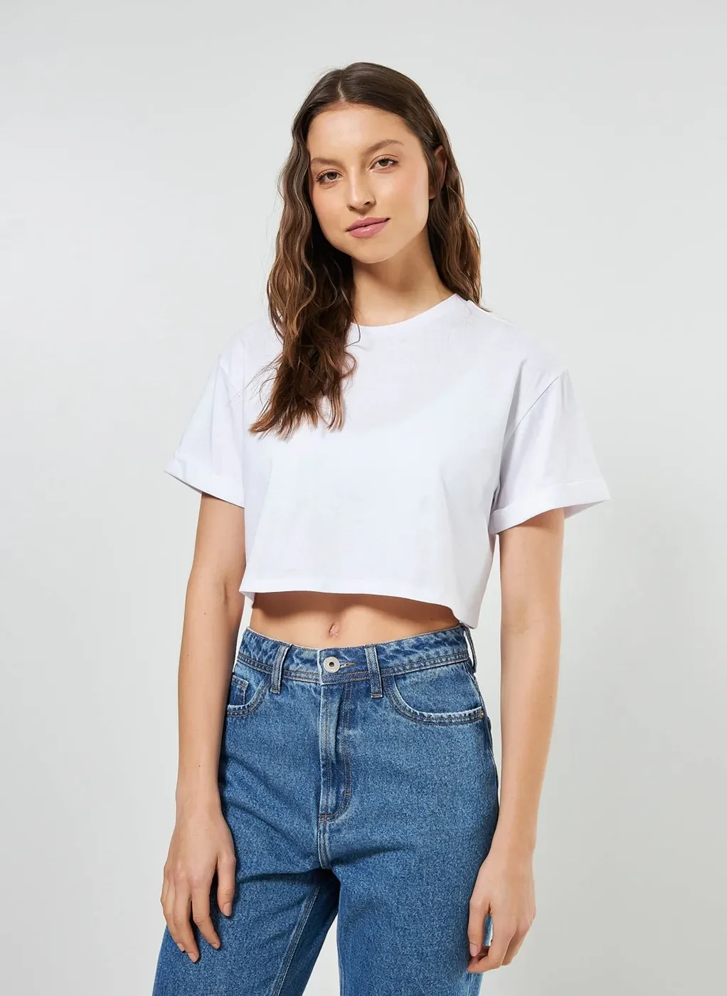 Camiseta Cropped Básica