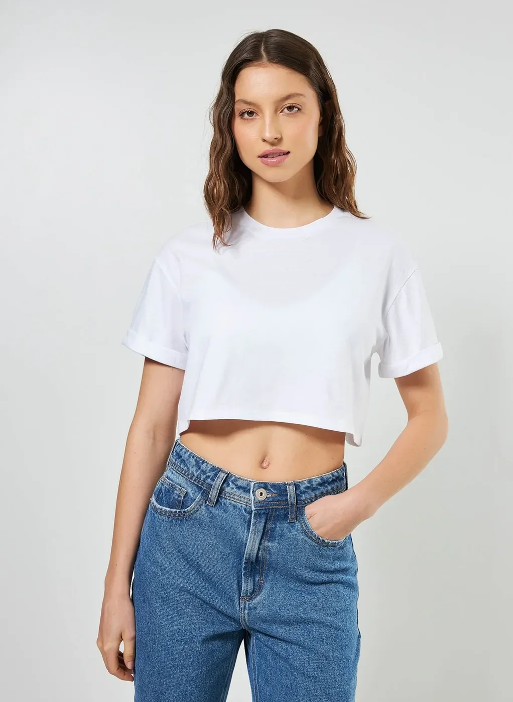 Camiseta Cropped Básica