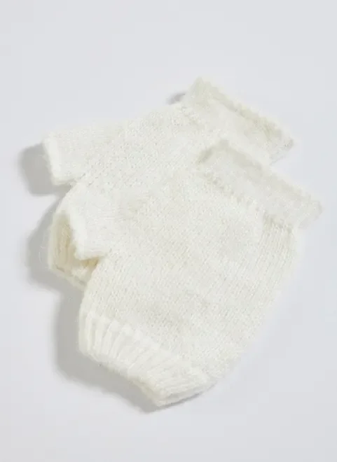Luva Sem Dedo Off-White