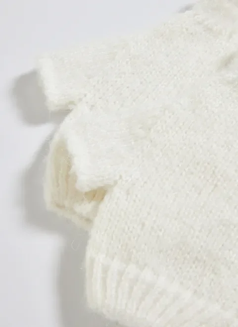 Luva Sem Dedo Off-White