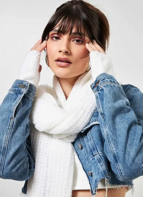 Luva Sem Dedo Off-White