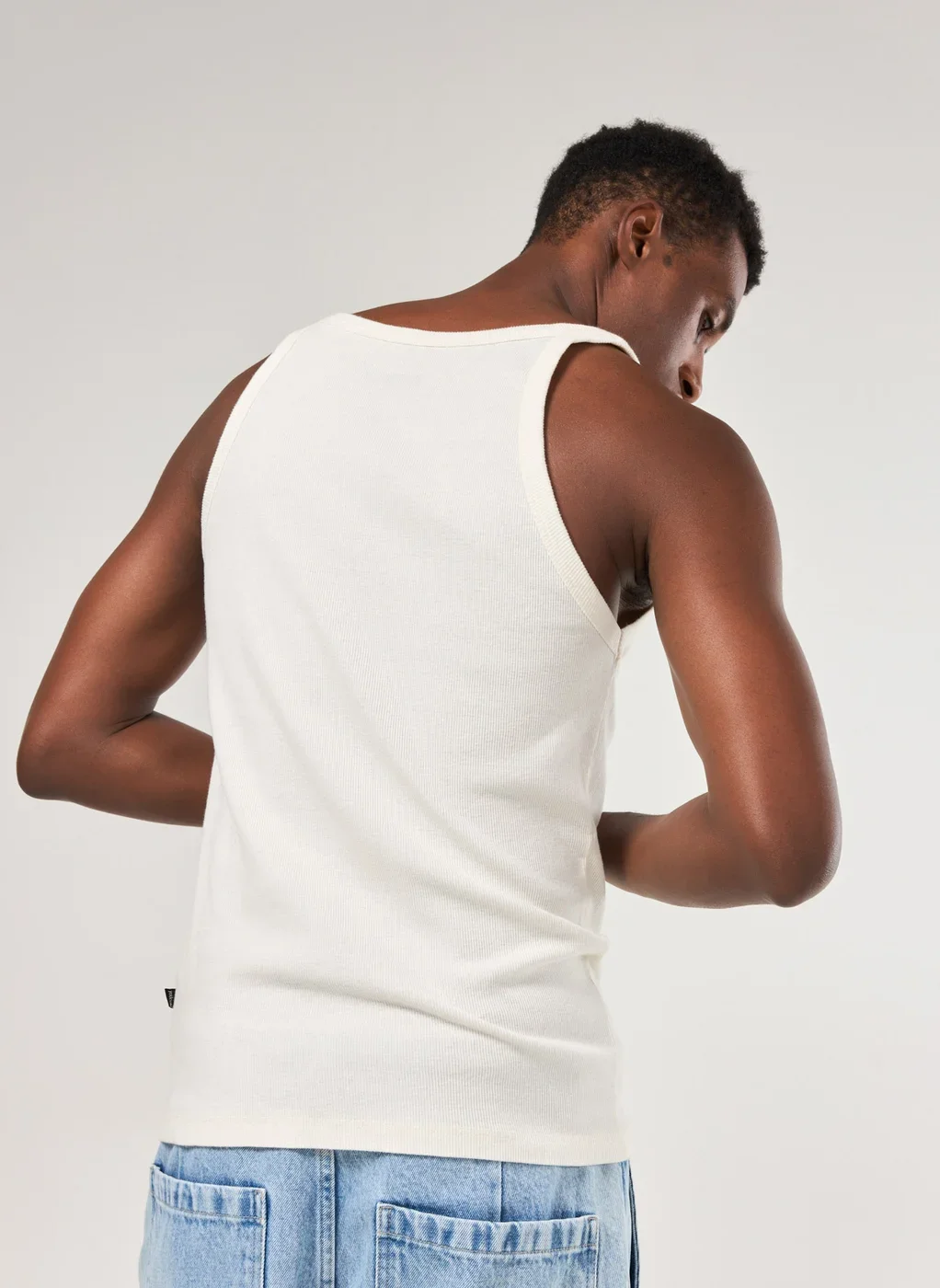 Regata Slim Em Ribana Alças Finas