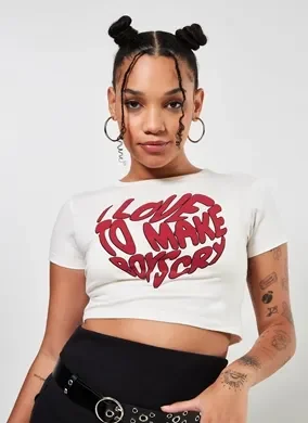 Blusa Cropped Make Boys Cry