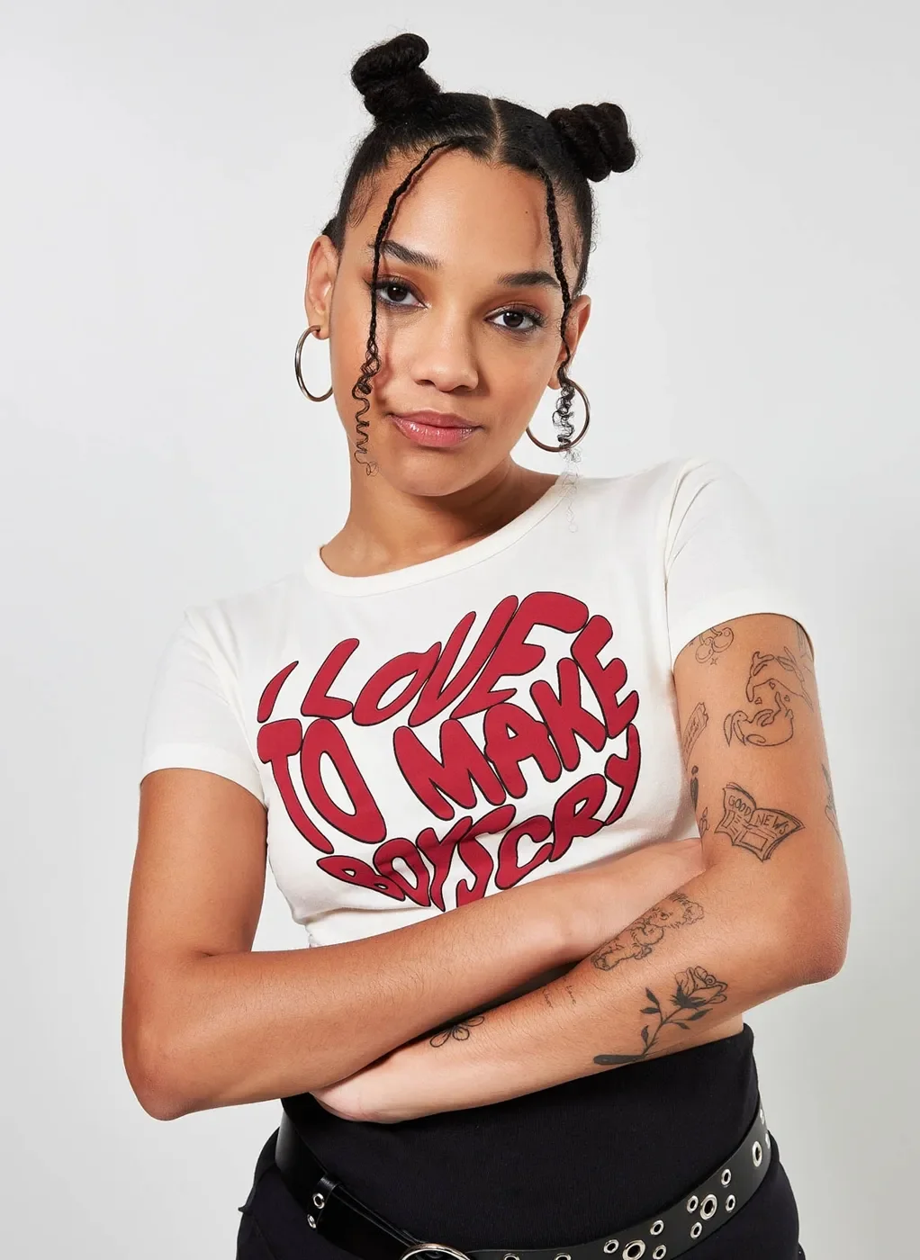 Blusa Cropped Make Boys Cry