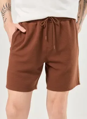 Bermuda Em Malha Texturizada