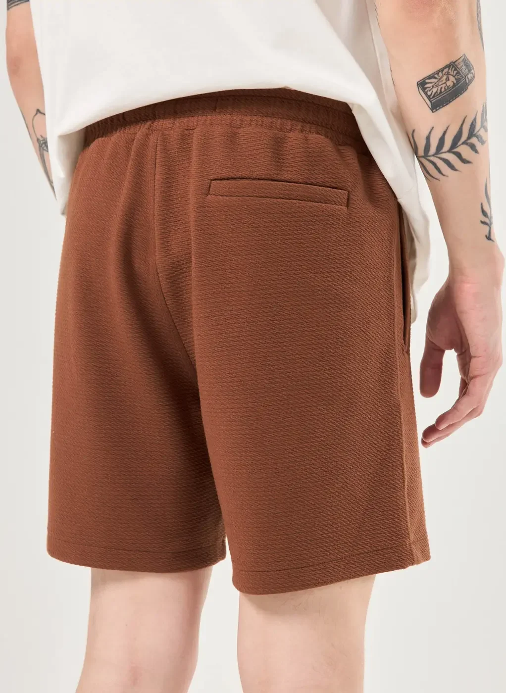 Bermuda Em Malha Texturizada