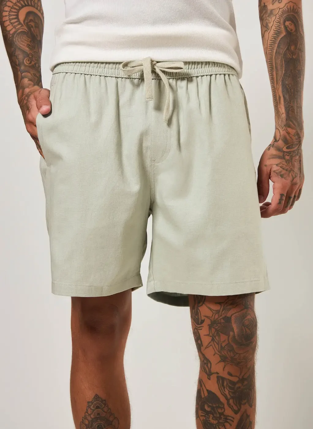 Bermuda Com Linho