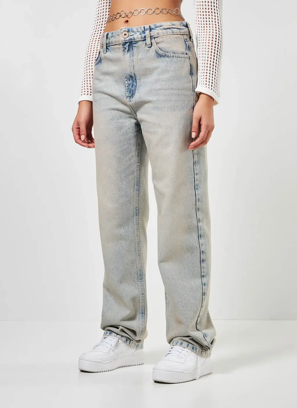 Calça Jeans Boyfriend Cintura Baixa