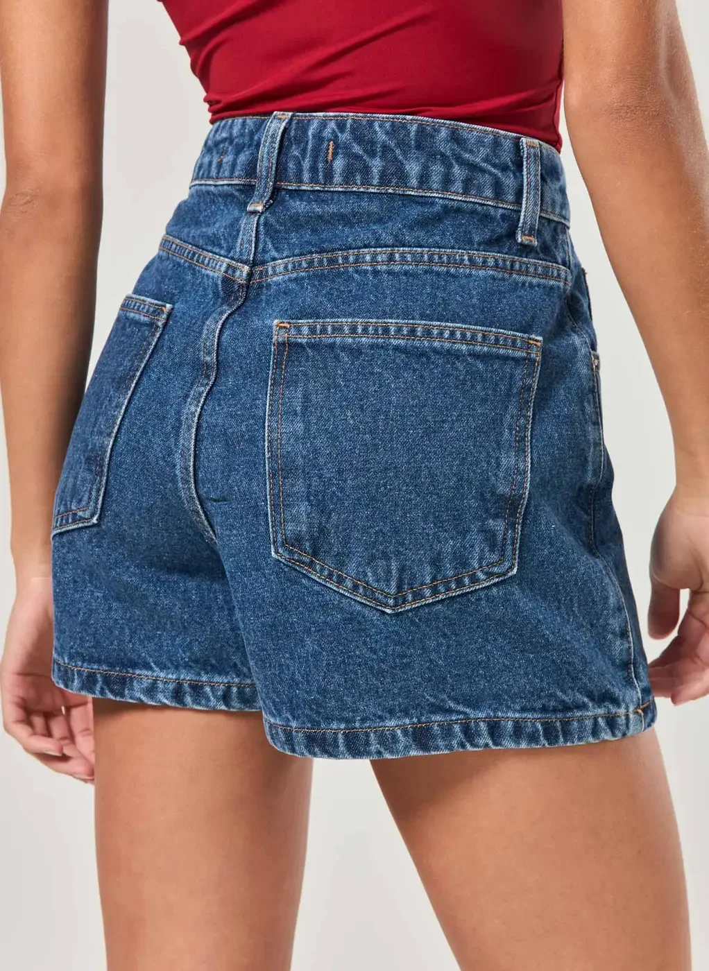 Short Saia Jeans Básico