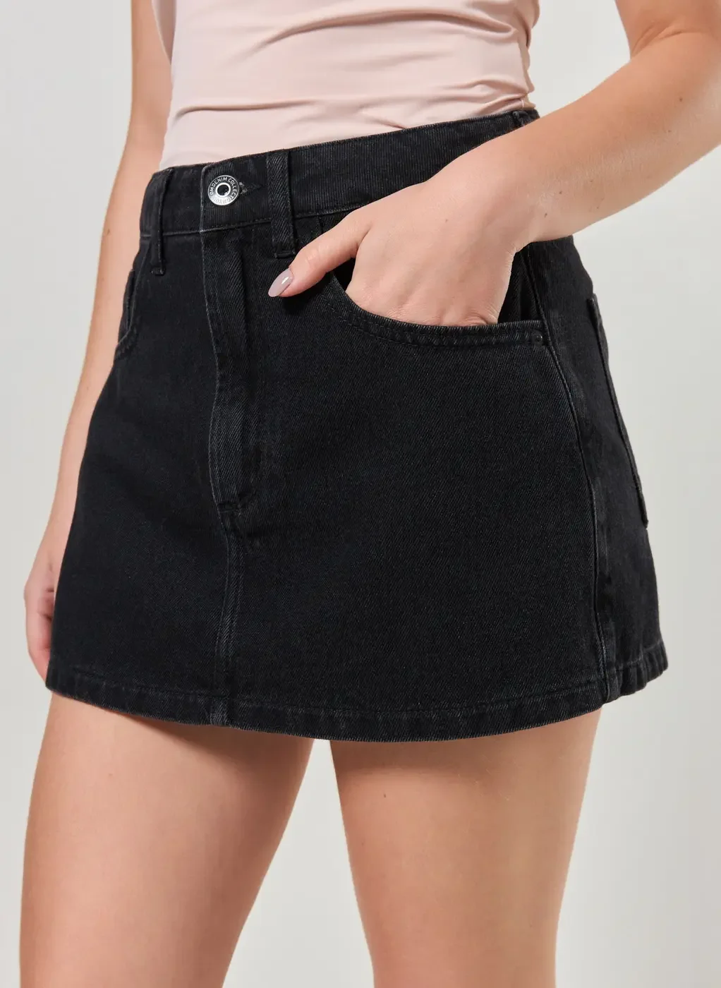 Short Saia Jeans Básico