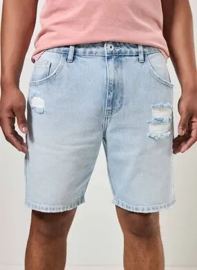 Bermuda Jeans Clara Com Desfiado