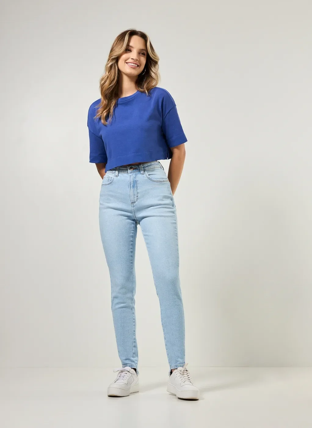 Calça Skinny Jeans Clara Com Elastano