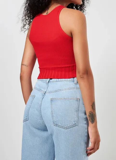 Blusa Cropped Halter Seamless