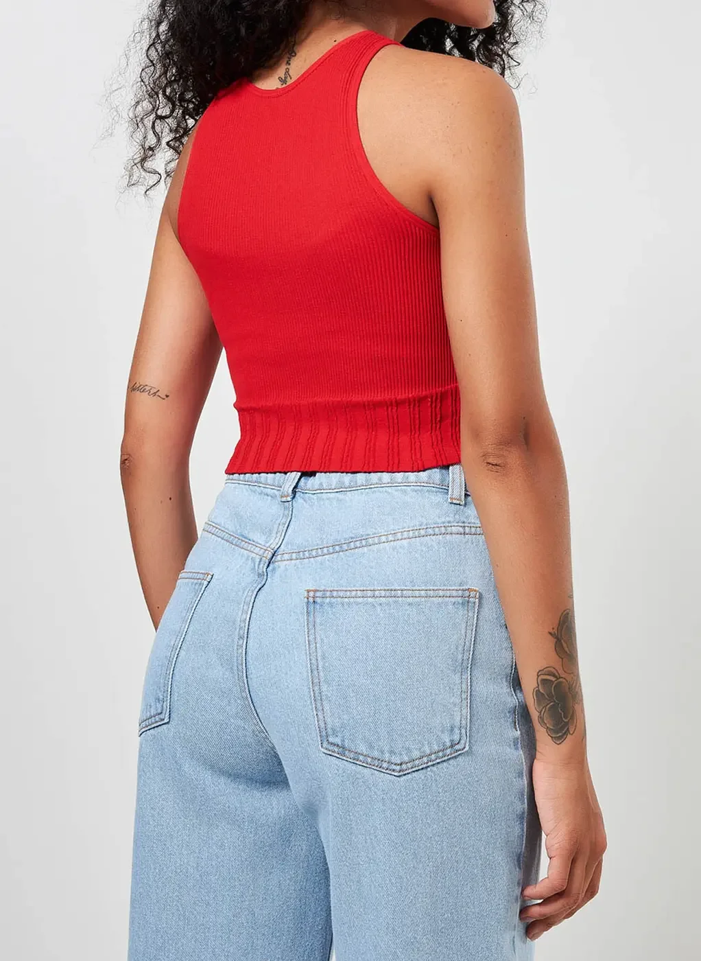 Blusa Cropped Halter Seamless