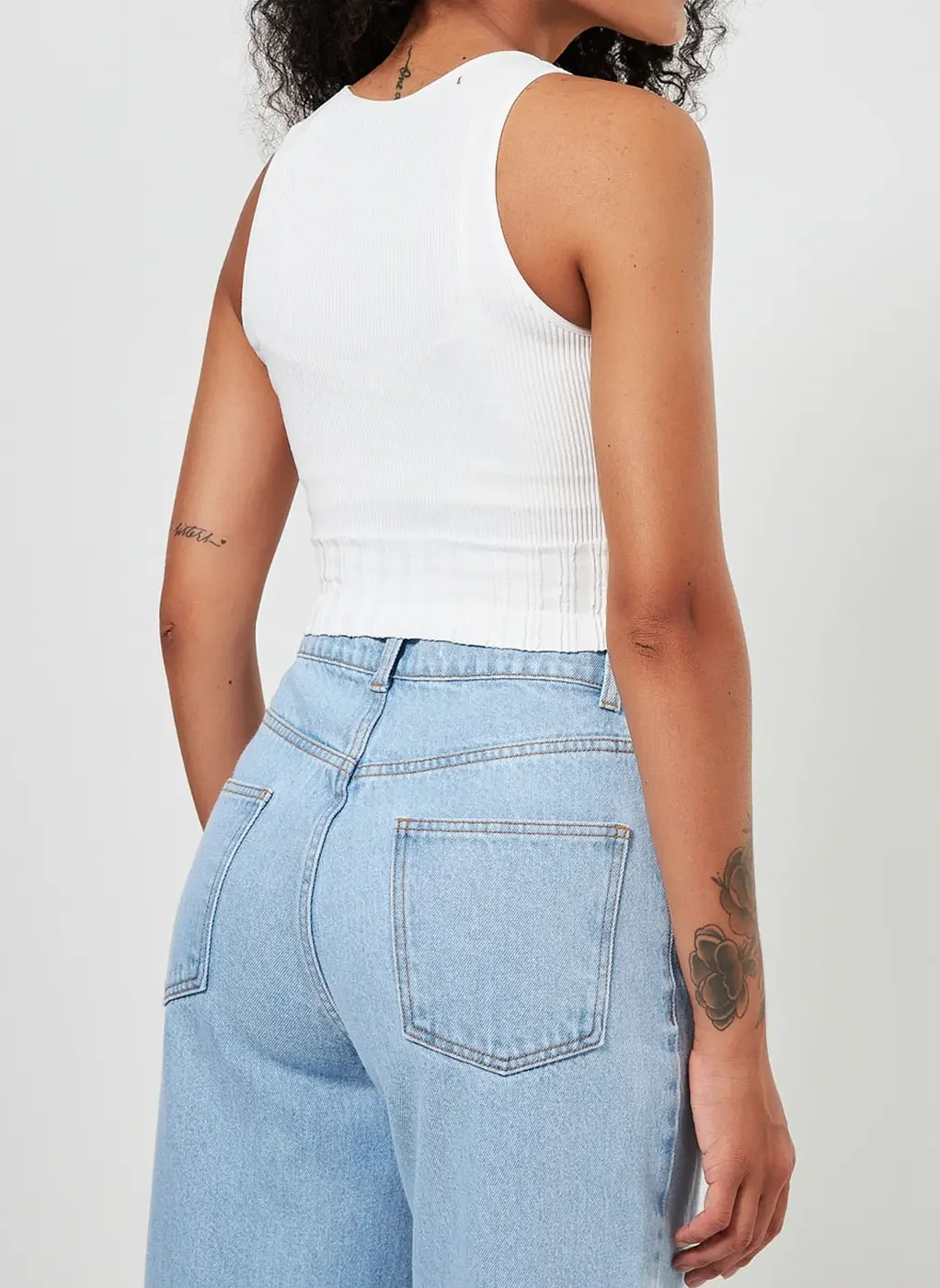 Blusa Cropped Halter Seamless