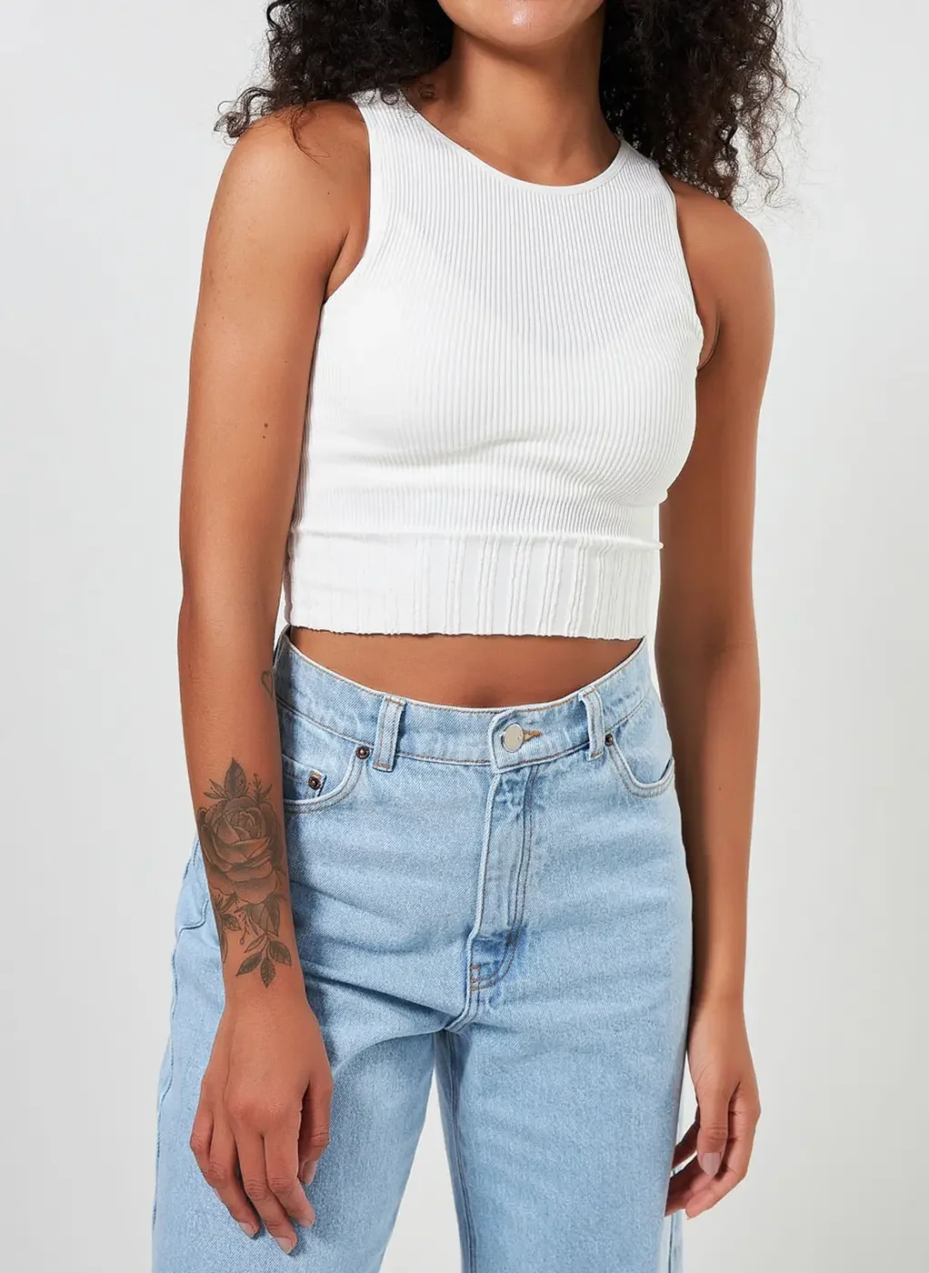 Blusa Cropped Halter Seamless