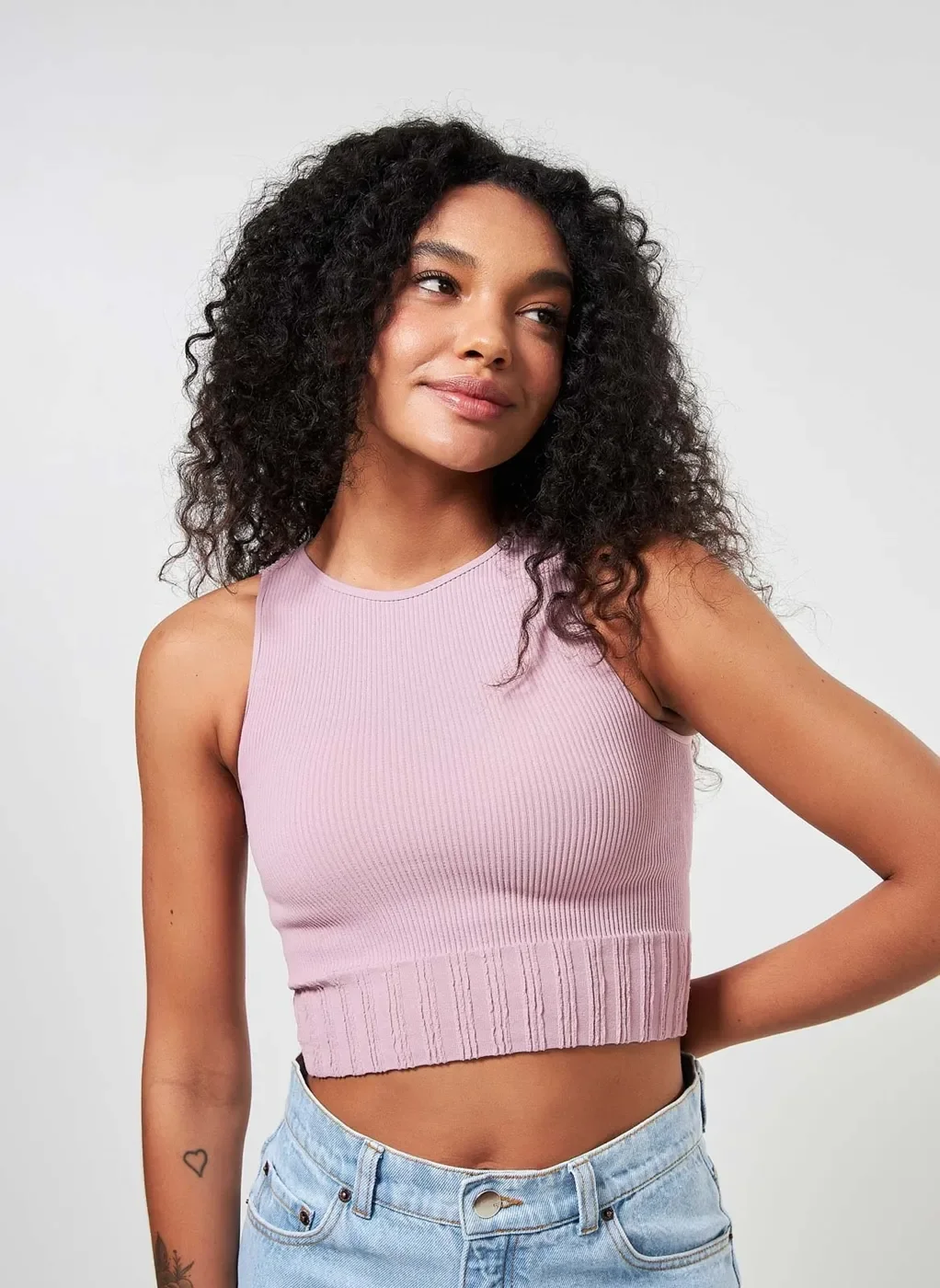 Blusa Cropped Halter Seamless