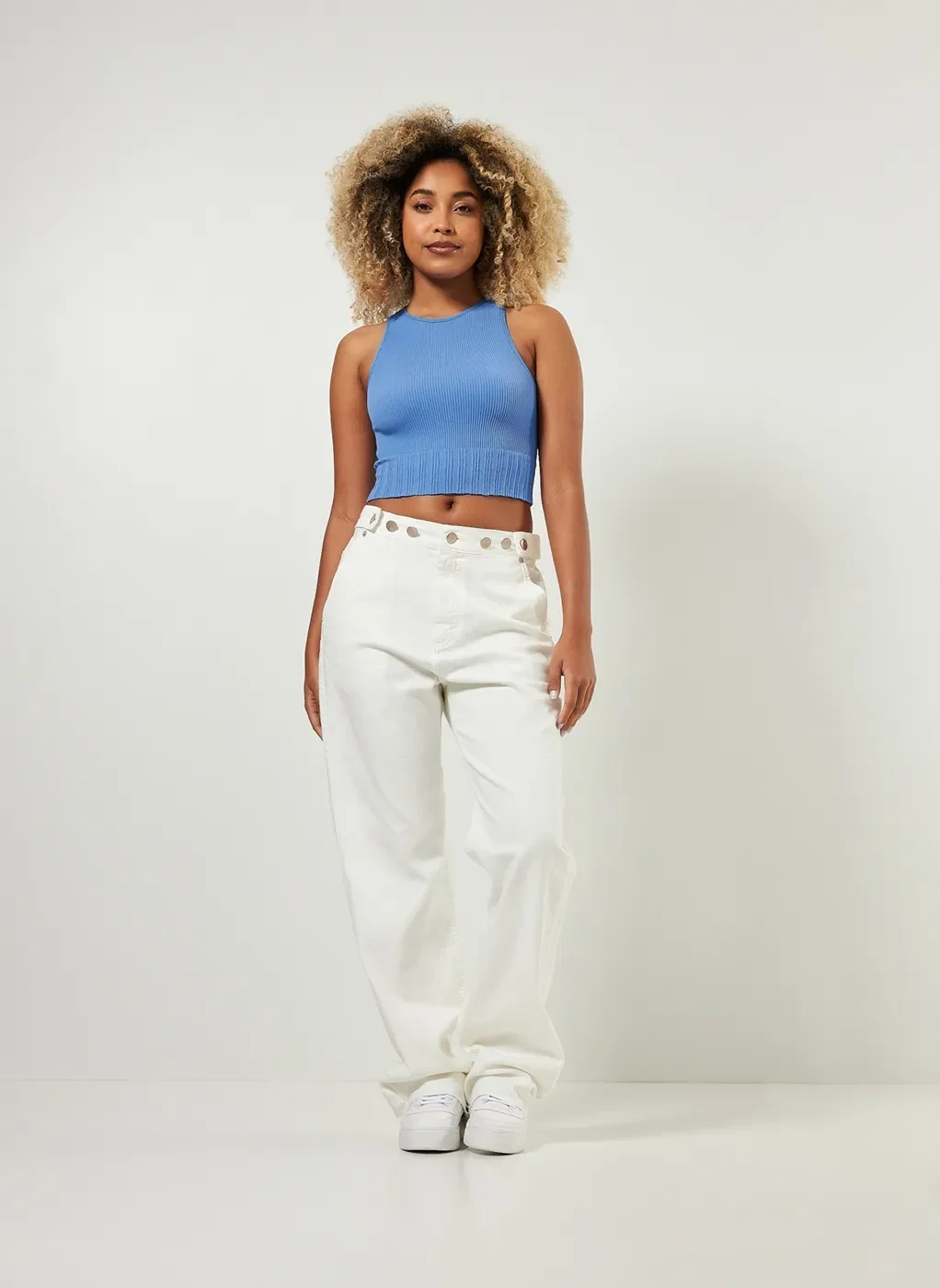 Blusa Cropped Halter Seamless