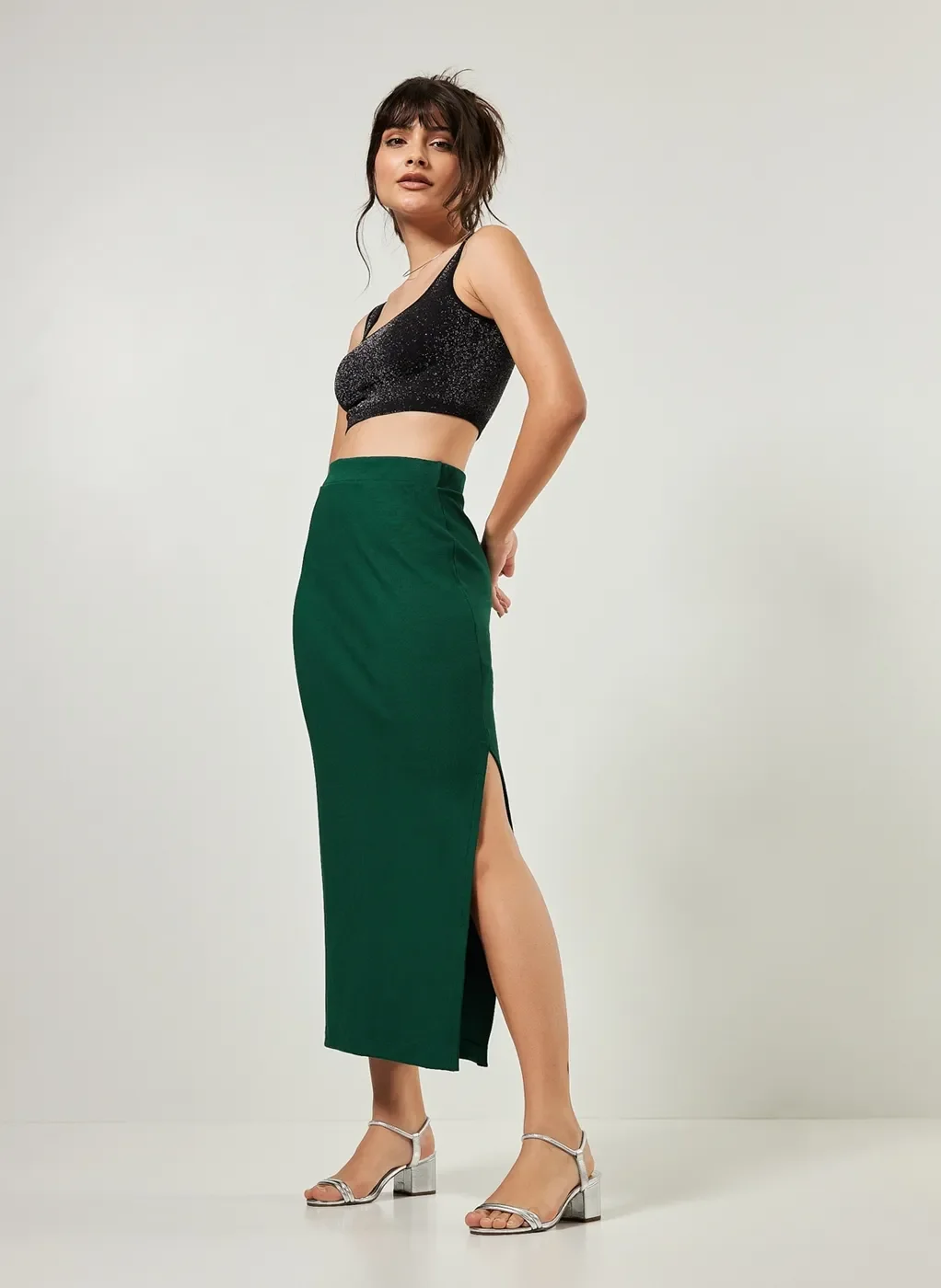 Top Cropped Seamless Com Brilho