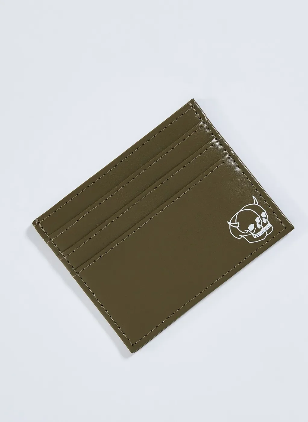Porta Cartões Verde Militar Caveira