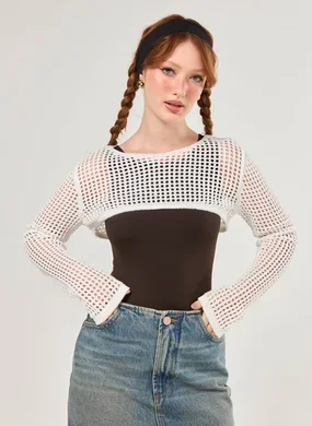 Super Cropped Em Tricô Abertinho