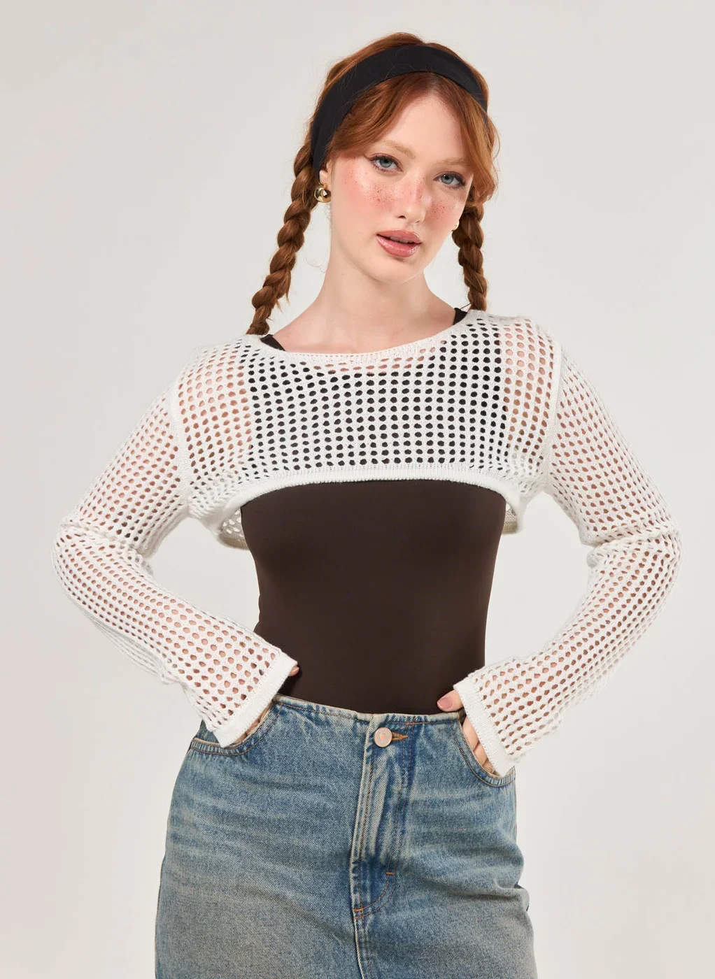 Super Cropped Em Tricô Abertinho