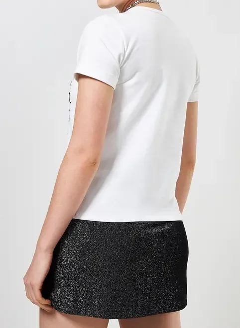 Camiseta Com Estampa Mística Aveludada