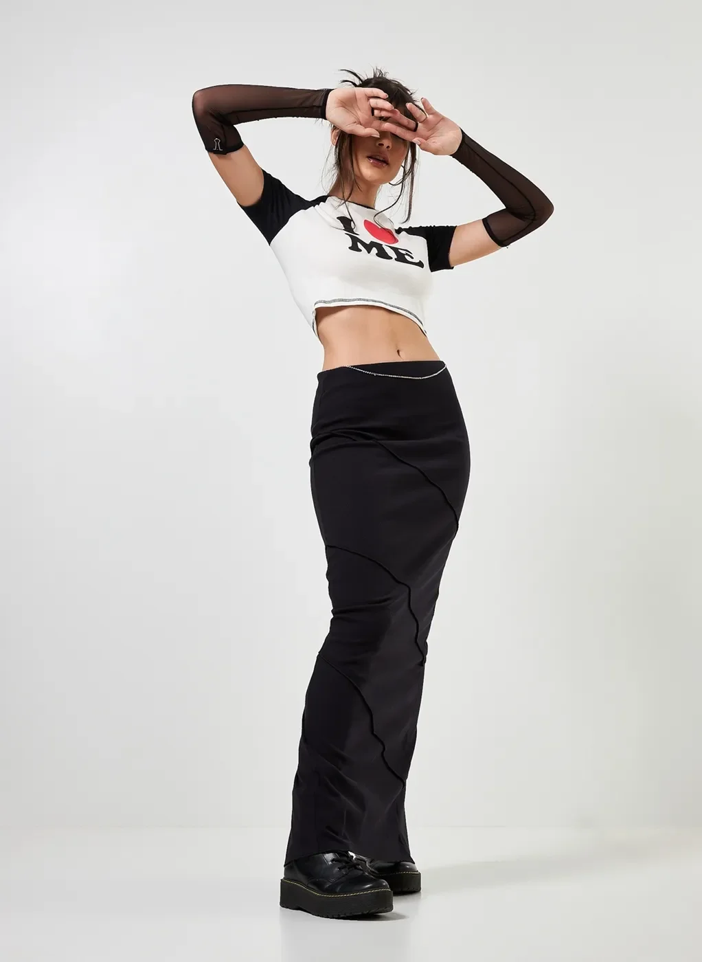 Saia Longa Preta Justa