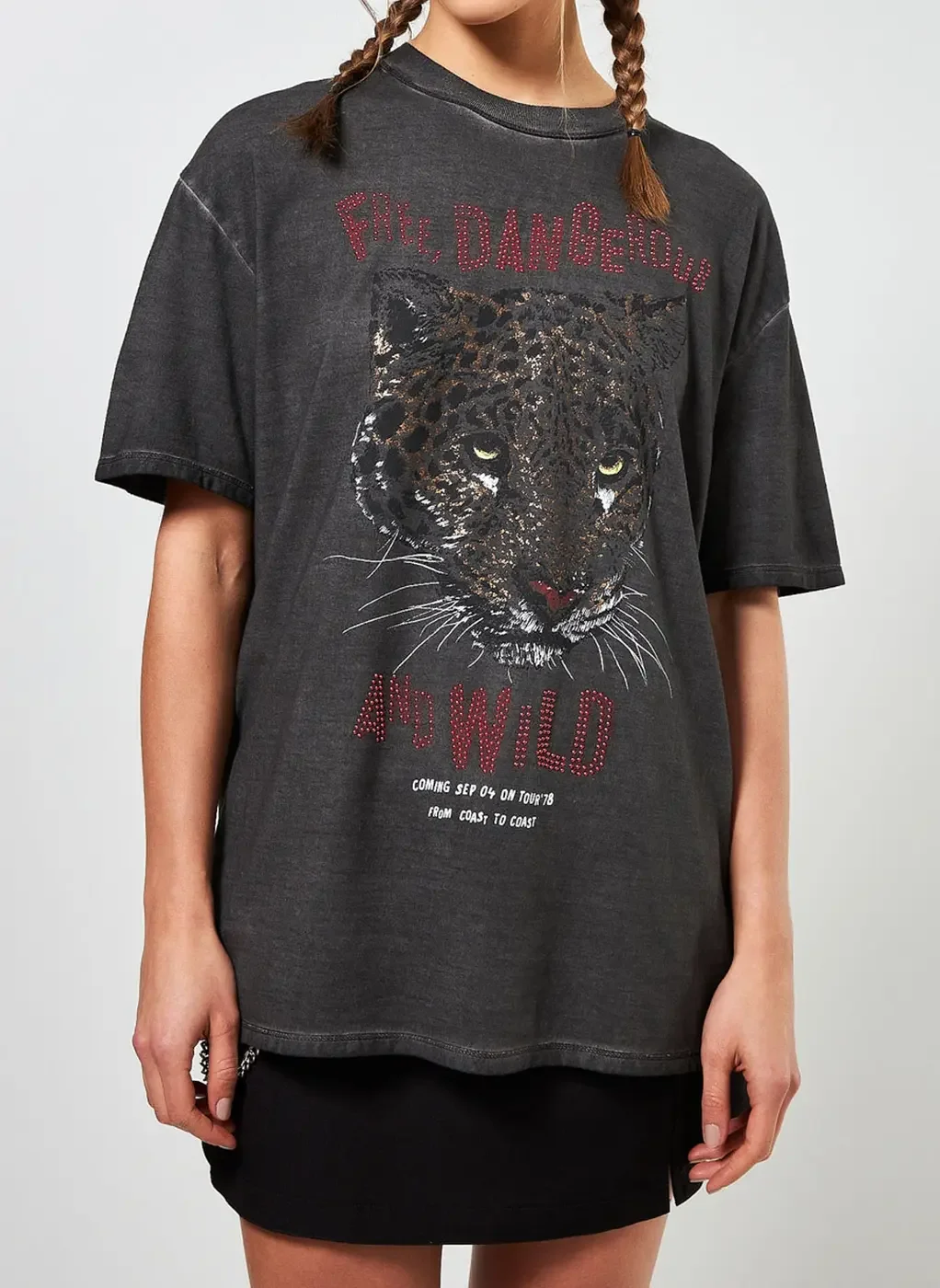 Camiseta Oversized Estonada Onça