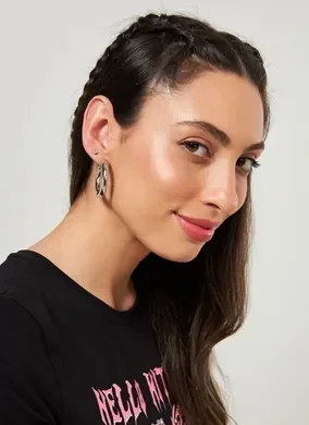 Kit Brincos Argola e Borboleta