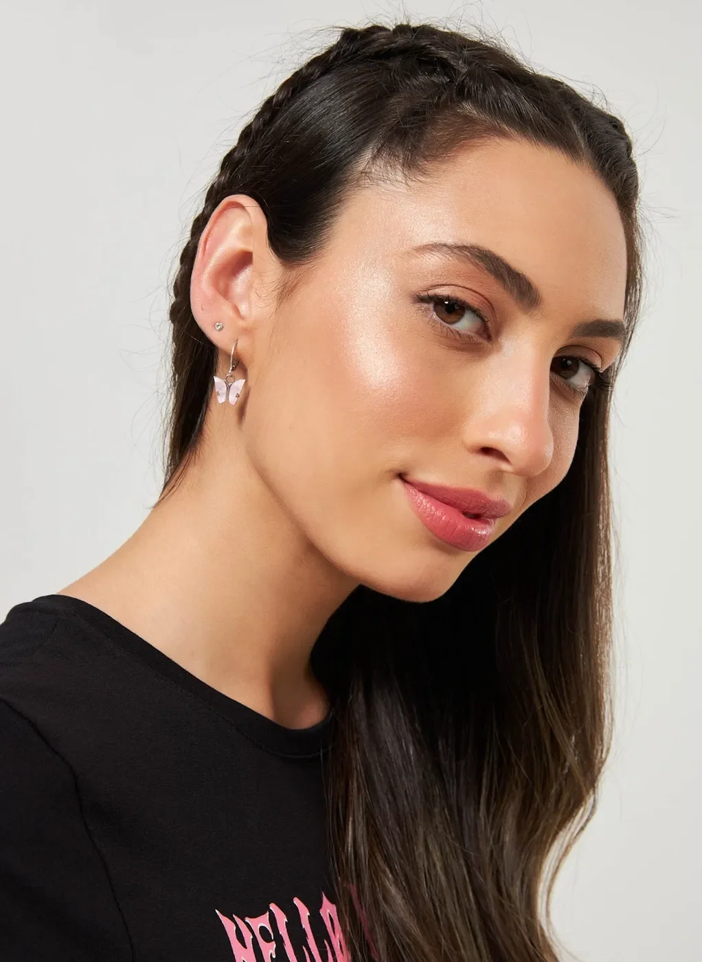 Kit Brincos Argola e Borboleta