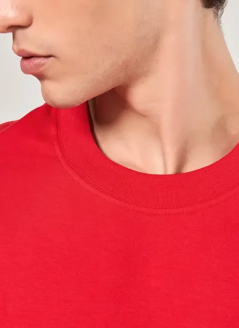 Camiseta Manga Curta Relaxed Lisa