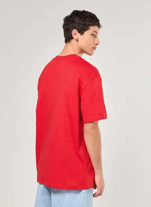 Camiseta Manga Curta Relaxed Lisa