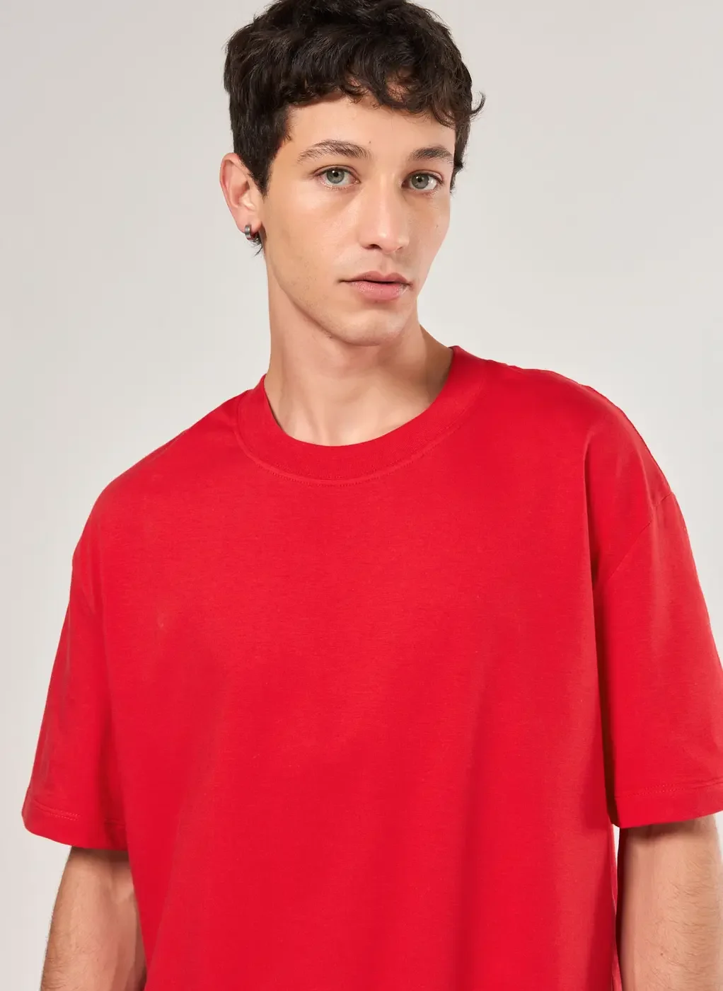 Camiseta Manga Curta Relaxed Lisa