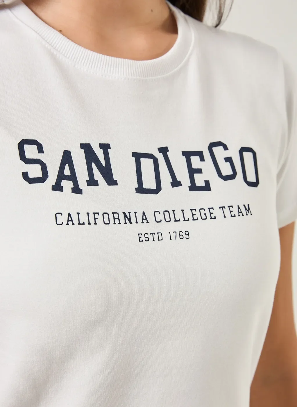 Blusa Mini Tee Branca San Diego