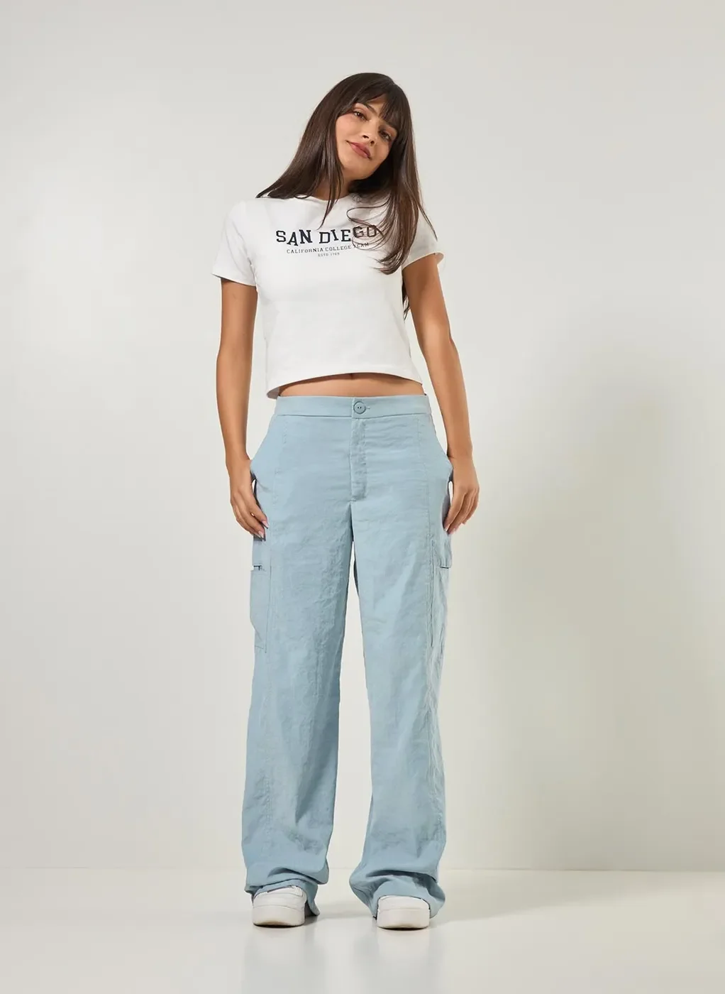 Blusa Mini Tee Branca San Diego