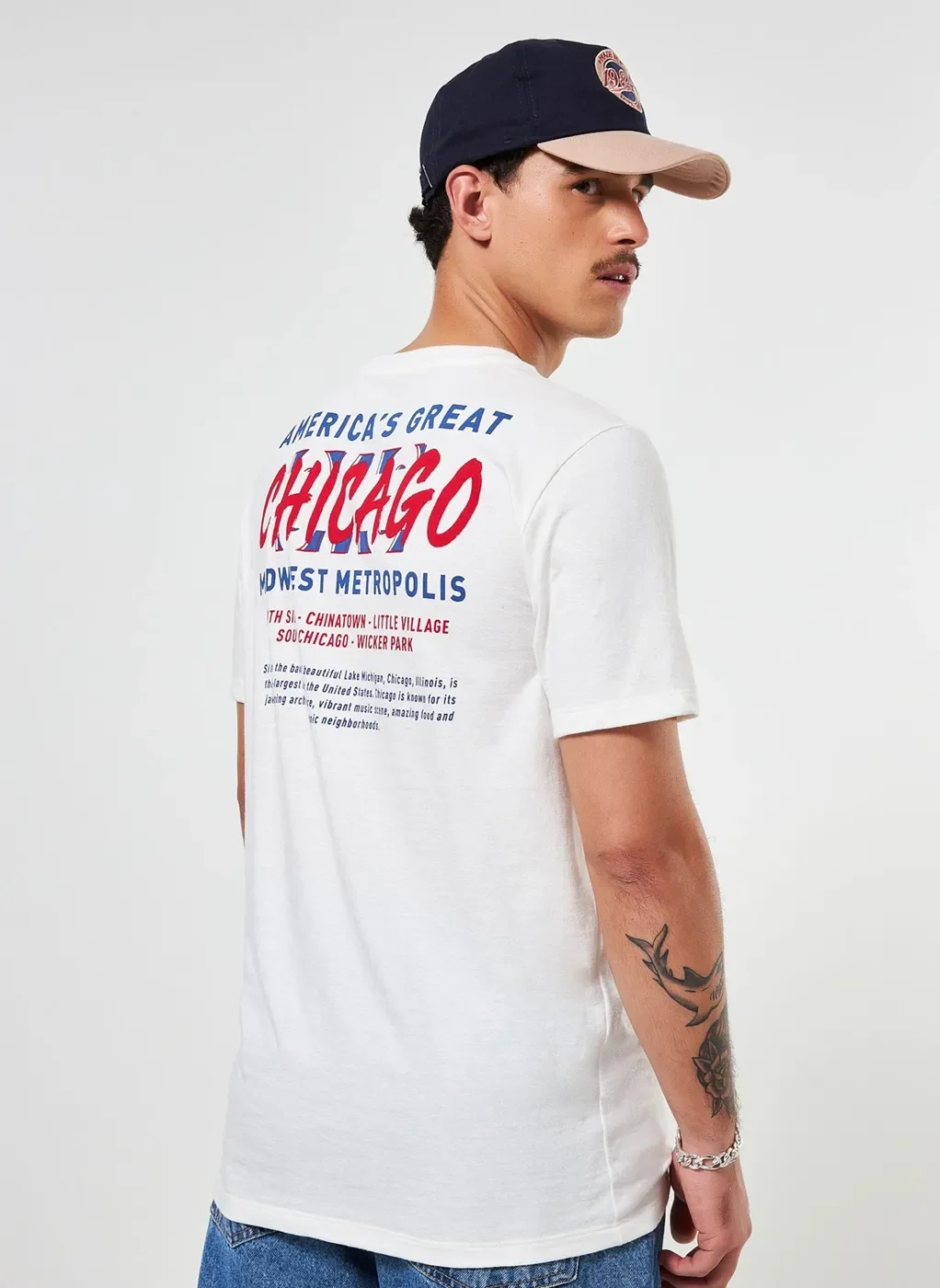 Camiseta Off-White Com Estampa Nas Costas