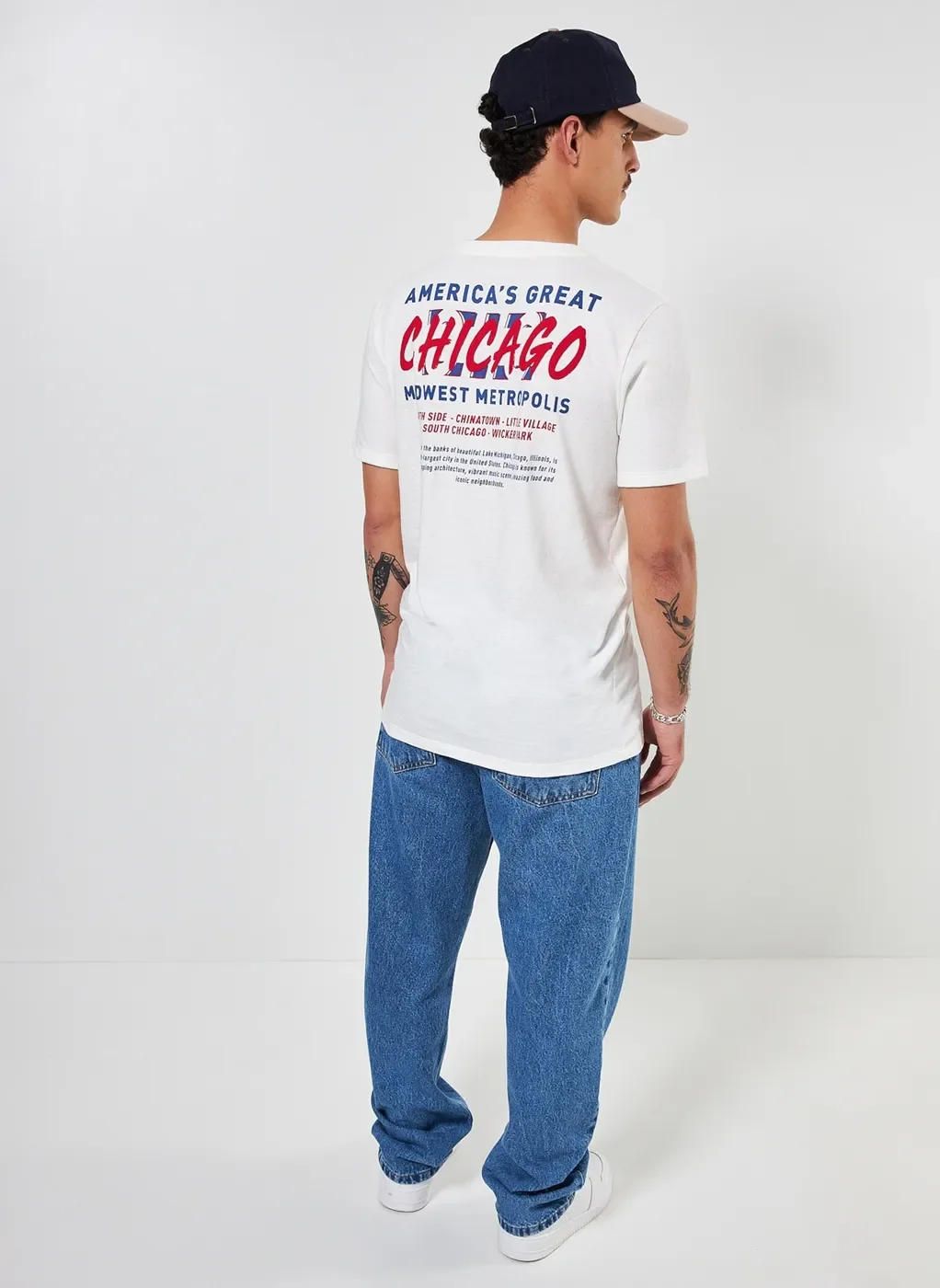 Camiseta Off-White Com Estampa Nas Costas