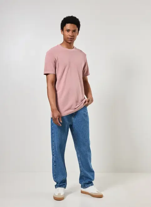 Camiseta Manga Curta Estonada Com Textura