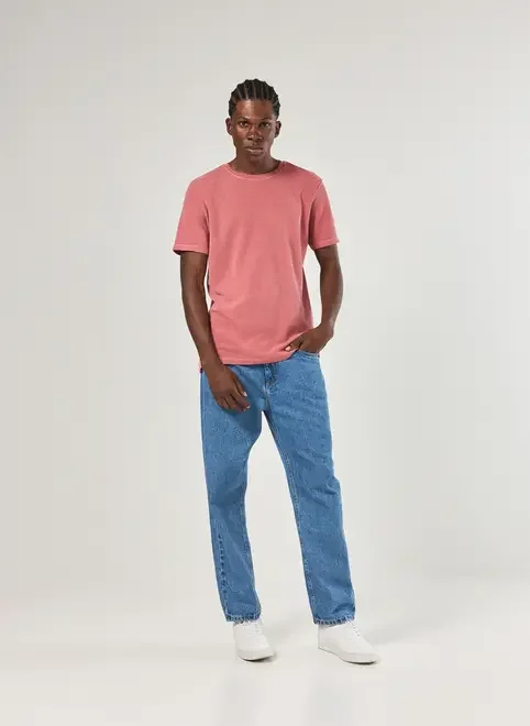 Camiseta Manga Curta Estonada Com Textura