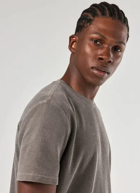 Camiseta Manga Curta Estonada Com Textura