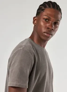 Camiseta Manga Curta Estonada Com Textura