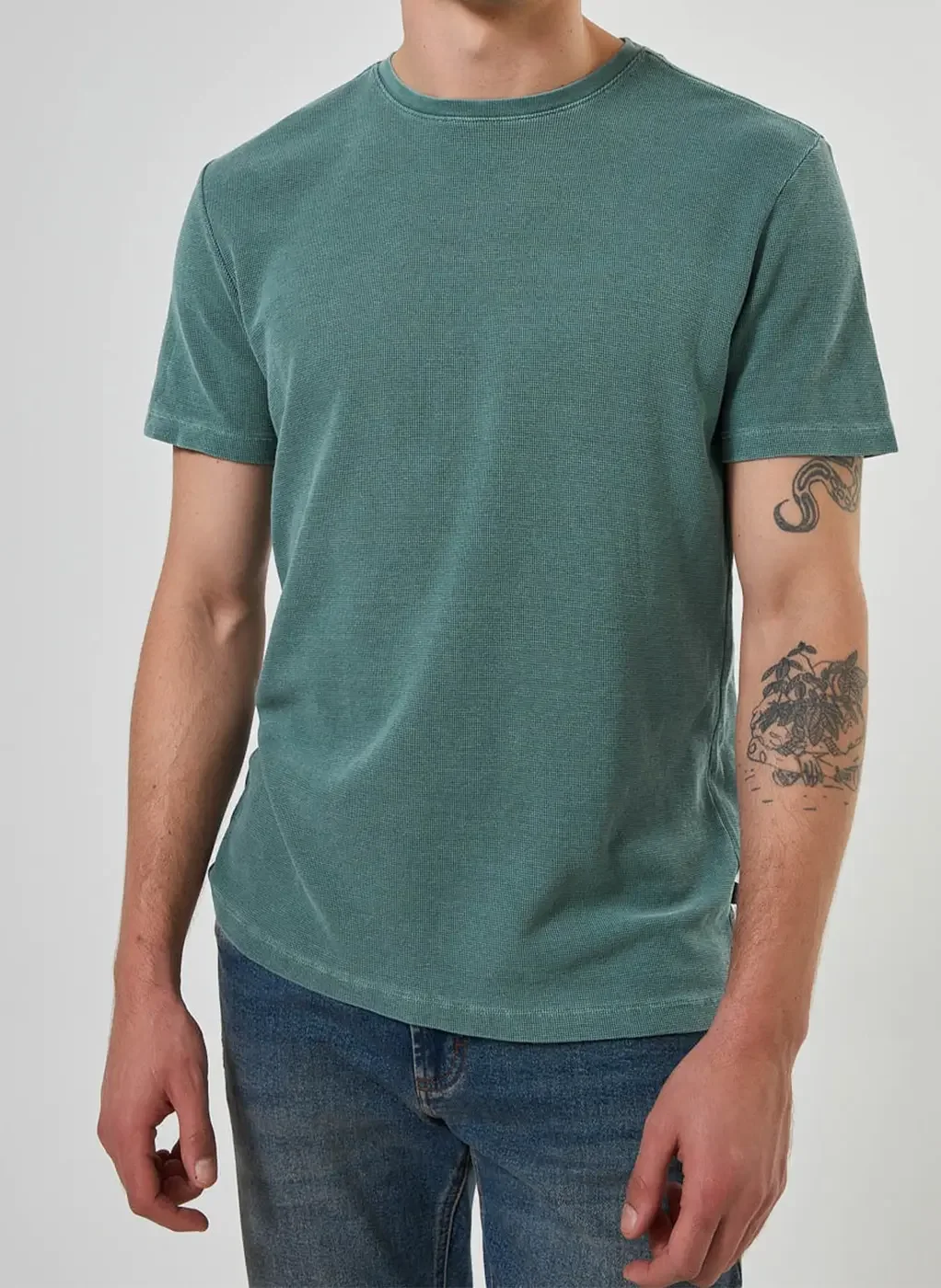 Camiseta Manga Curta Estonada Com Textura