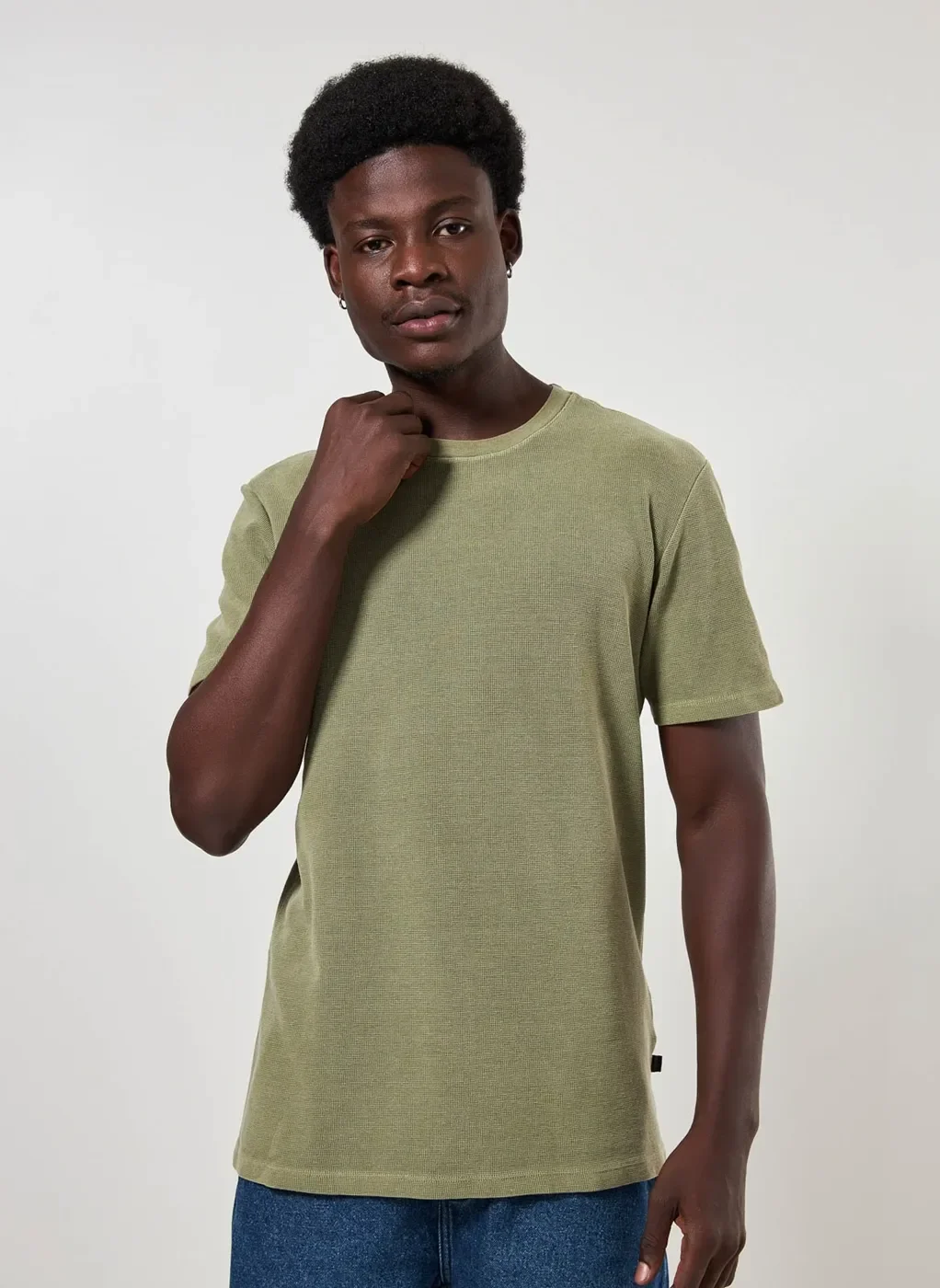 Camiseta Manga Curta Estonada Com Textura